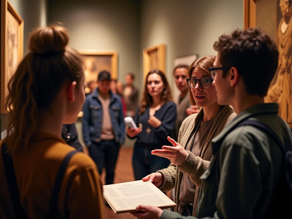 Museumguide forteller historier